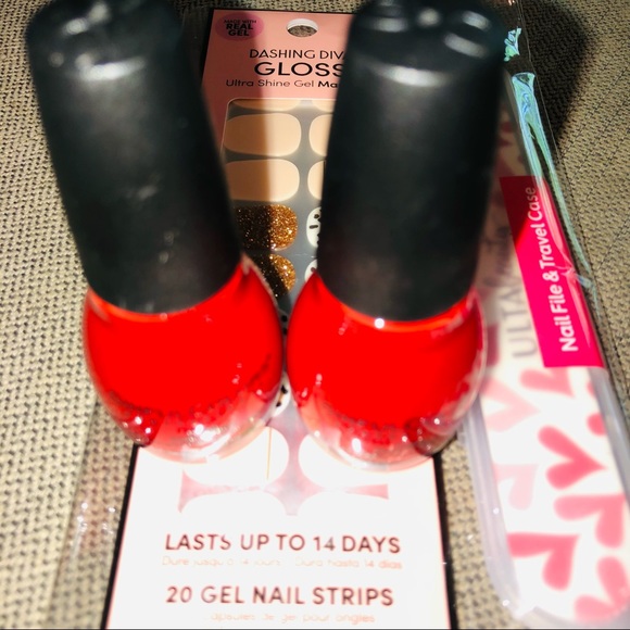 🎁 2/$10 Nail Care Bundle Sinful Colors Nail Polish Dashing Diva Gold Glitter - Picture 13 of 16